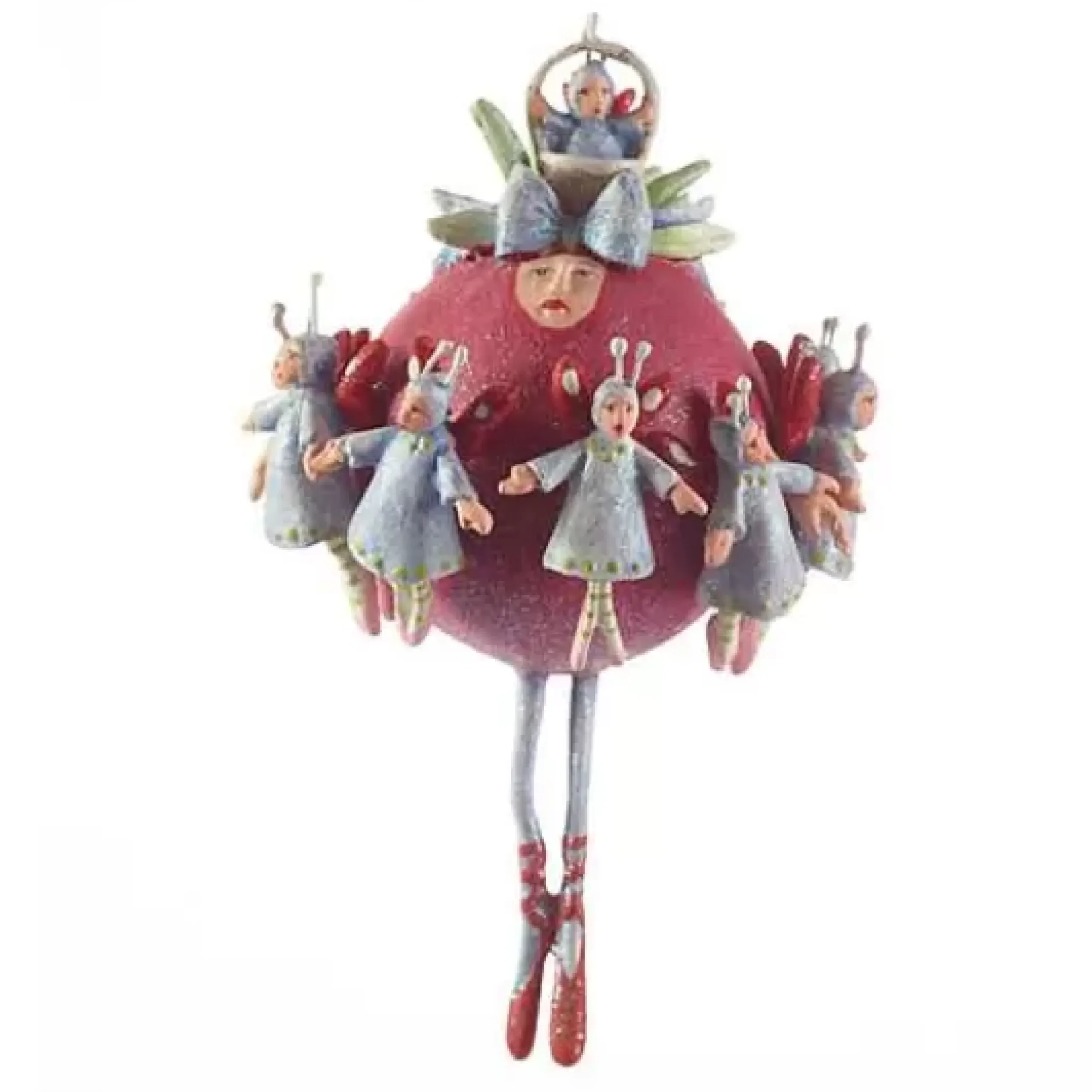 MacKenzie-Childs Patience Brewster 12 Days 11 Ladies Dancing Ornament< Holiday