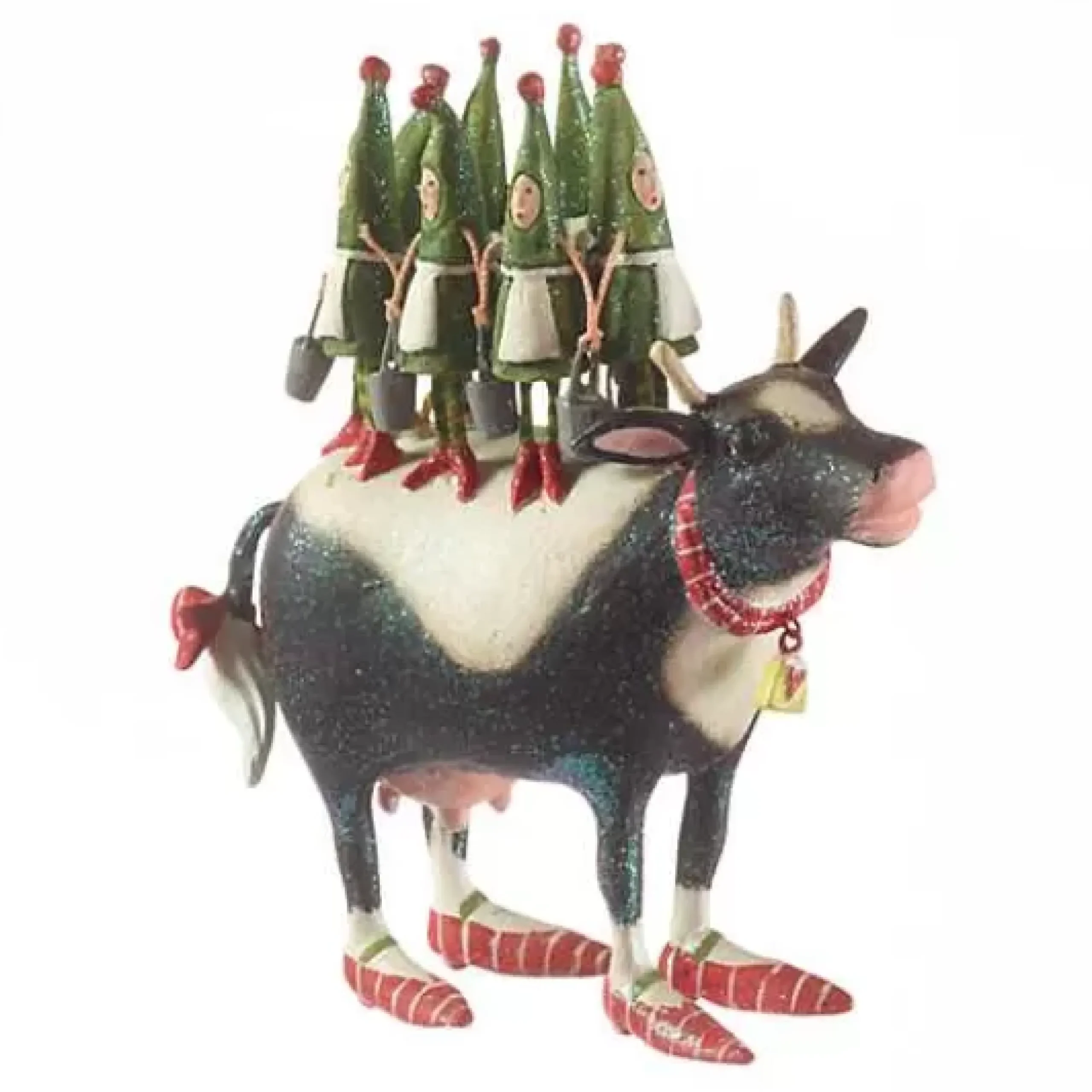 MacKenzie-Childs Patience Brewster 12 Days 8 Maids a-Milking Ornament< Holiday