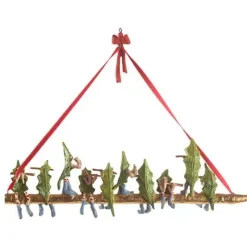 MacKenzie-Childs Patience Brewster 12 Days 10 Pipers Piping Ornament< Holiday