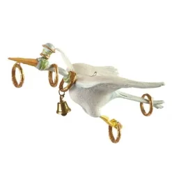 MacKenzie-Childs Patience Brewster 12 Days 5 Golden Rings Ornament< Holiday