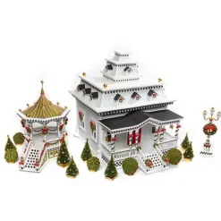 MacKenzie-Childs Patience Brewster Caroler House Display< Holiday|Room Accents