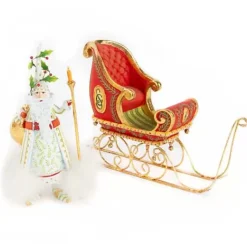 MacKenzie-Childs Patience Brewster Dash Away Sleigh Ornament< Holiday