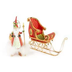 MacKenzie-Childs Patience Brewster Dash Away Sleigh Ornament< Holiday