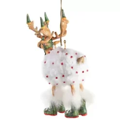 MacKenzie-Childs Patience Brewster Dash Away Blitzen Reindeer Ornament< Holiday