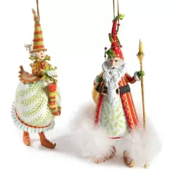 MacKenzie-Childs Patience Brewster Dash Away Nicholas Santa Ornament< Holiday