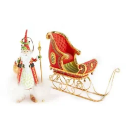 MacKenzie-Childs Patience Brewster Dash Away Nicholas Santa Ornament< Holiday