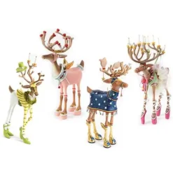 MacKenzie-Childs Patience Brewster Dash Away Reindeer Figure Set-B< Holiday|Room Accents