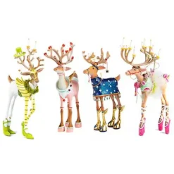 MacKenzie-Childs Patience Brewster Dash Away Reindeer Figure Set-B< Holiday|Room Accents