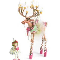 MacKenzie-Childs Patience Brewster Dash Away Dancer's Elf Ornament< Holiday