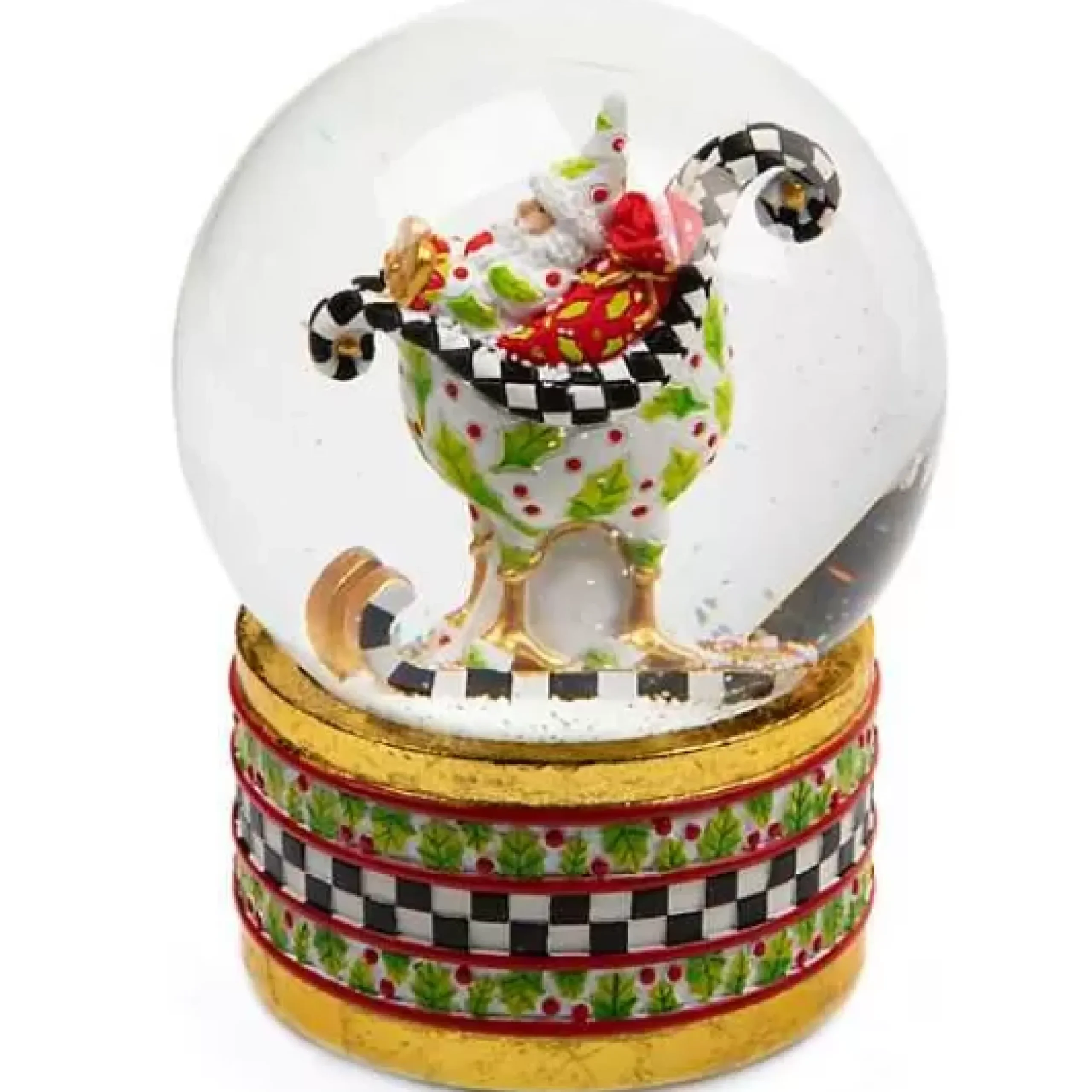 MacKenzie-Childs Patience Brewster Dash Away Sleigh Snow Globe< Holiday|Room Accents
