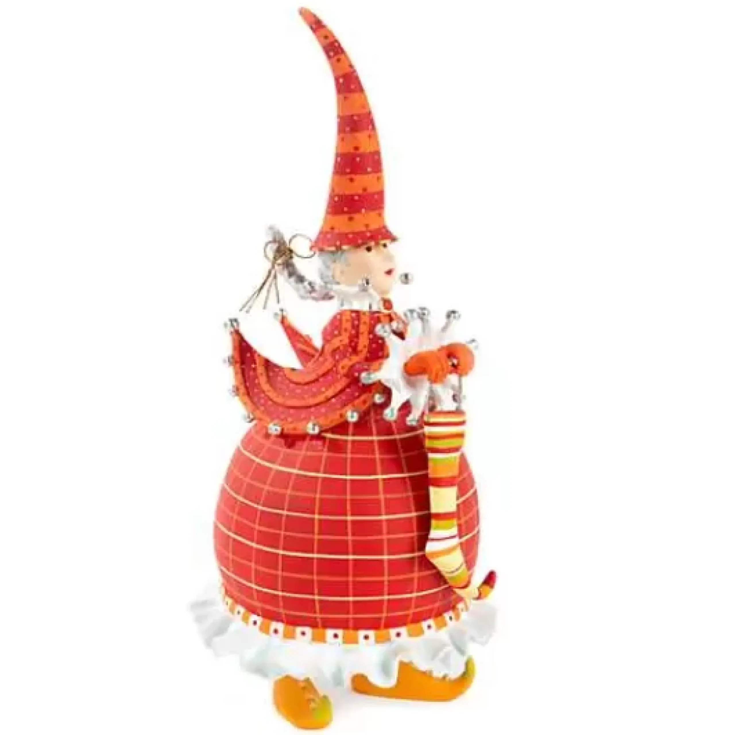 MacKenzie-Childs Patience Brewster Dash Away Red Mrs. Santa Figure< Holiday|Room Accents