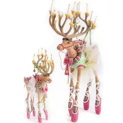 MacKenzie-Childs Patience Brewster Dash Away Dancer Reindeer Figure< Holiday|Room Accents