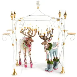 MacKenzie-Childs Patience Brewster Dash Away Dancer Reindeer Figure< Holiday|Room Accents