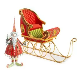 MacKenzie-Childs Patience Brewster Dash Away Dashing Santa Figure< Holiday|Room Accents