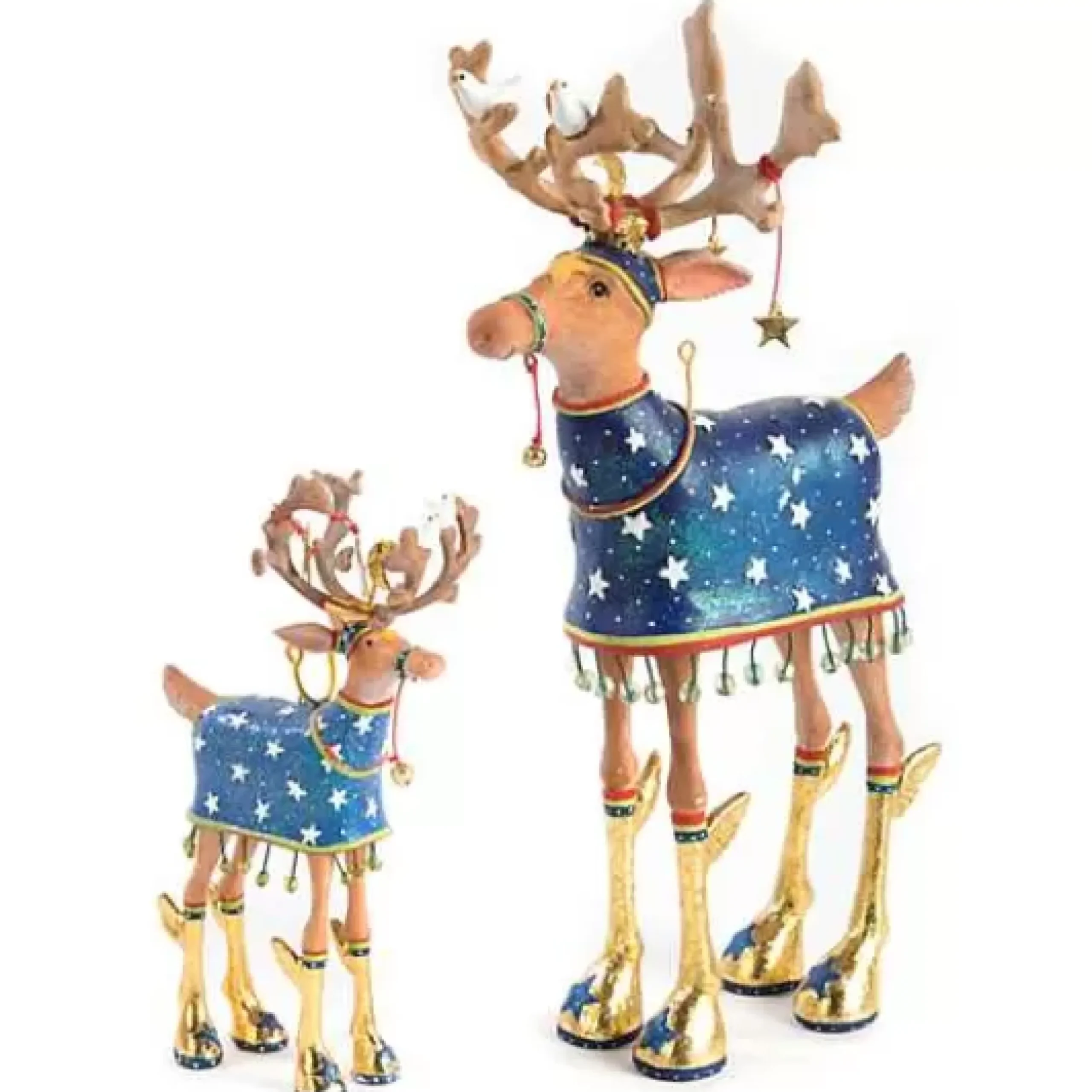 MacKenzie-Childs Patience Brewster Dash Away Comet Reindeer Figure< Holiday|Room Accents