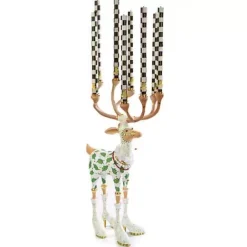 MacKenzie-Childs Patience Brewster Dash Away Vixen Reindeer Candelabra< Holiday|Candles & Fragrances