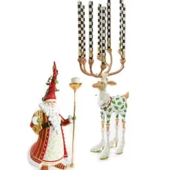 MacKenzie-Childs Patience Brewster Dash Away Vixen Reindeer Candelabra< Holiday|Candles & Fragrances