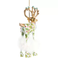 MacKenzie-Childs Patience Brewster Dash Away Vixen Reindeer Ornament< Holiday