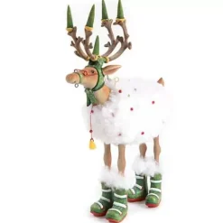 MacKenzie-Childs Patience Brewster Dash Away Blitzen Reindeer Figure< Holiday|Room Accents