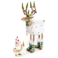 MacKenzie-Childs Patience Brewster Dash Away Blitzen Reindeer Figure< Holiday|Room Accents