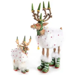 MacKenzie-Childs Patience Brewster Dash Away Blitzen Reindeer Figure< Holiday|Room Accents