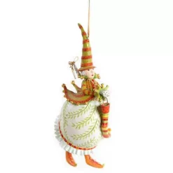 MacKenzie-Childs Patience Brewster Dash Away Mrs. Santa Ornament< Holiday