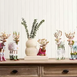 MacKenzie-Childs Patience Brewster Dash Away Sitting Donna Reindeer Figure< Holiday|Room Accents