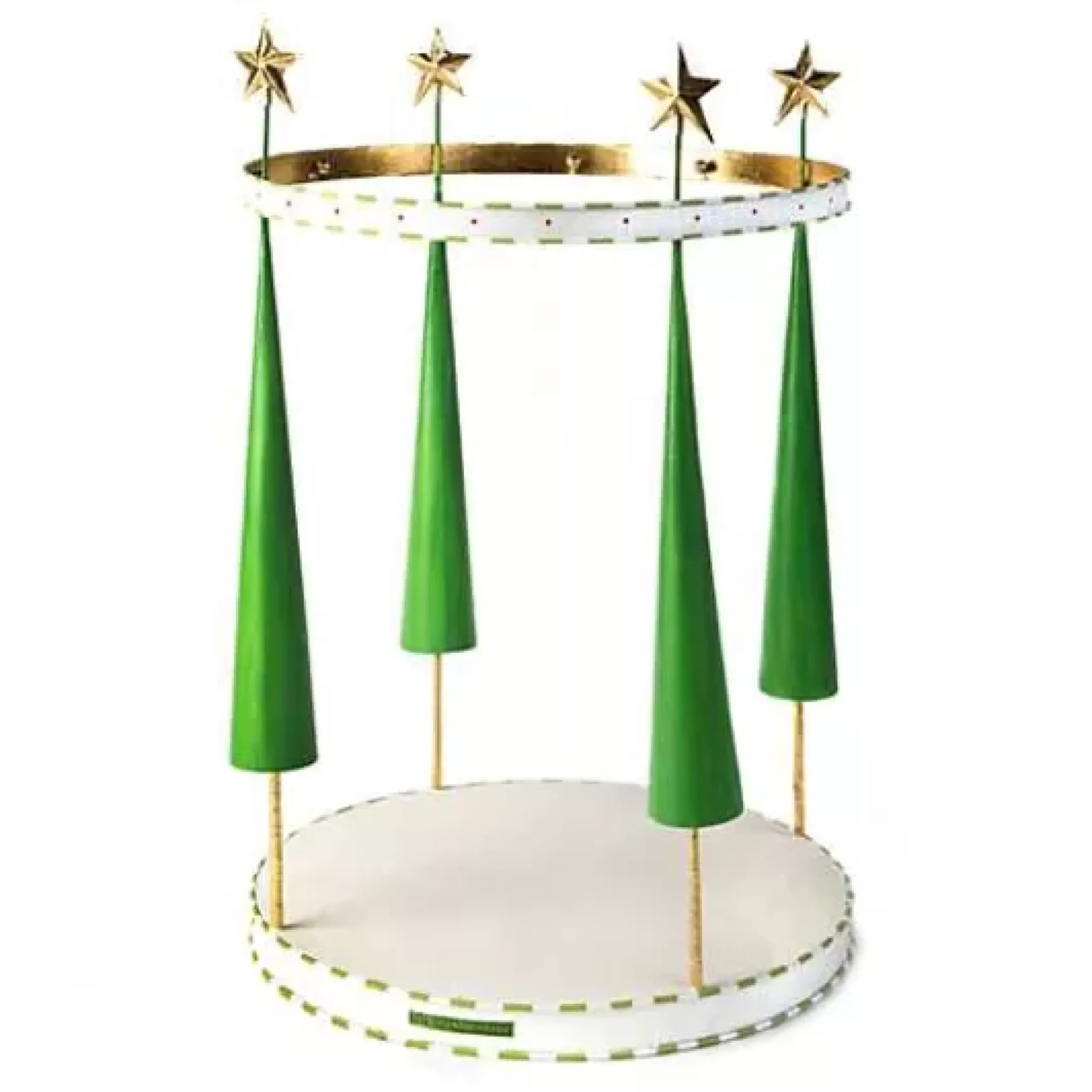 MacKenzie-Childs Patience Brewster Dash Away Reindeer Mini Ornament Display< Holiday