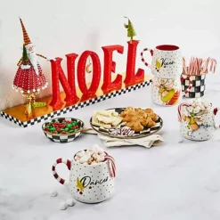 MacKenzie-Childs Patience Brewster Dash Away NOEL Decor< Holiday