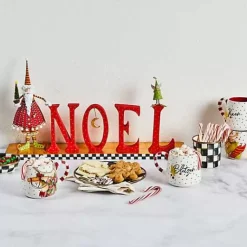 MacKenzie-Childs Patience Brewster Dash Away NOEL Decor< Holiday