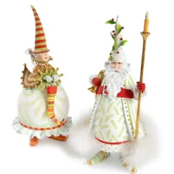 MacKenzie-Childs Patience Brewster Dash Away Candlelight Santa Figure< Holiday|Room Accents