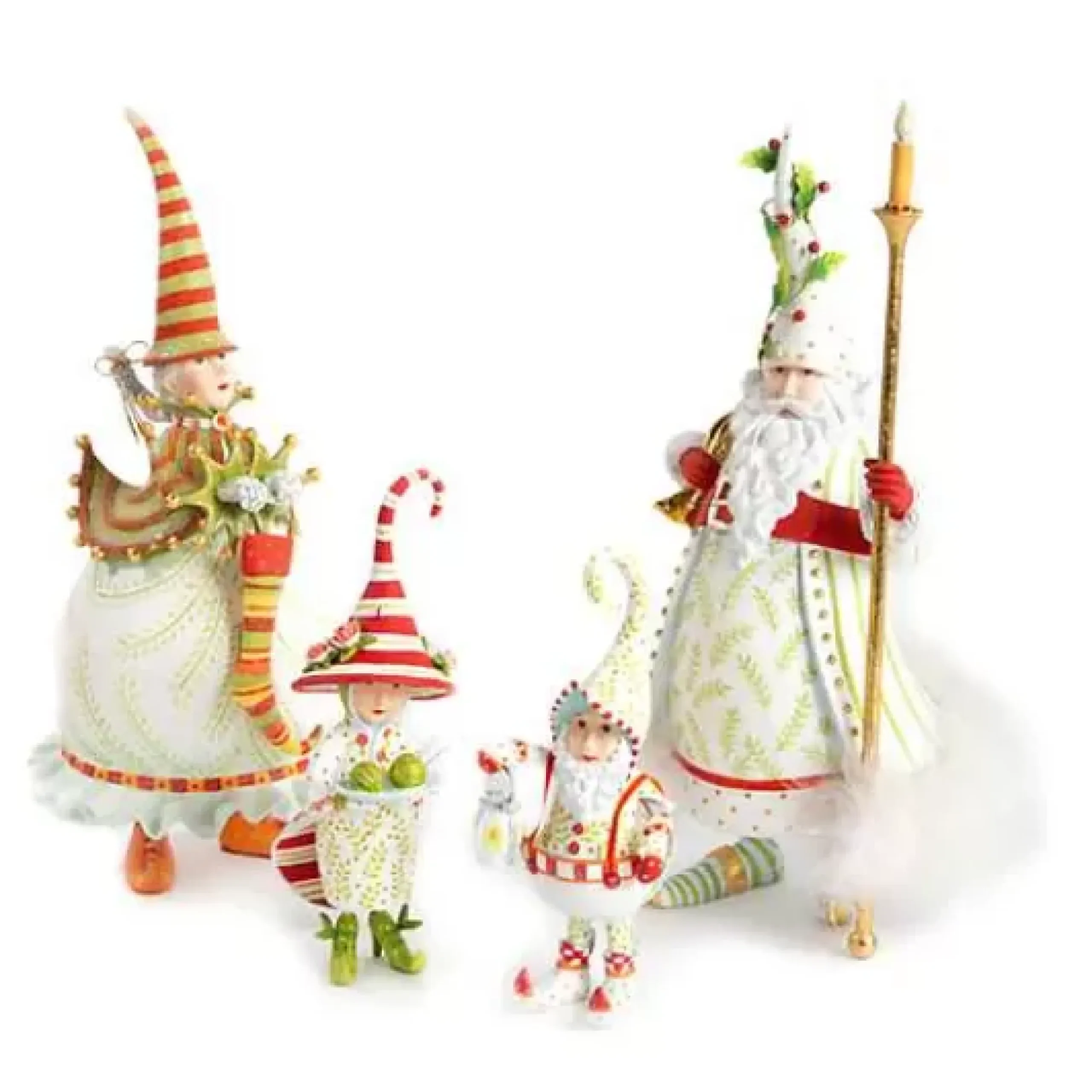 MacKenzie-Childs Patience Brewster Dash Away Candlelight Santa Figure< Holiday|Room Accents