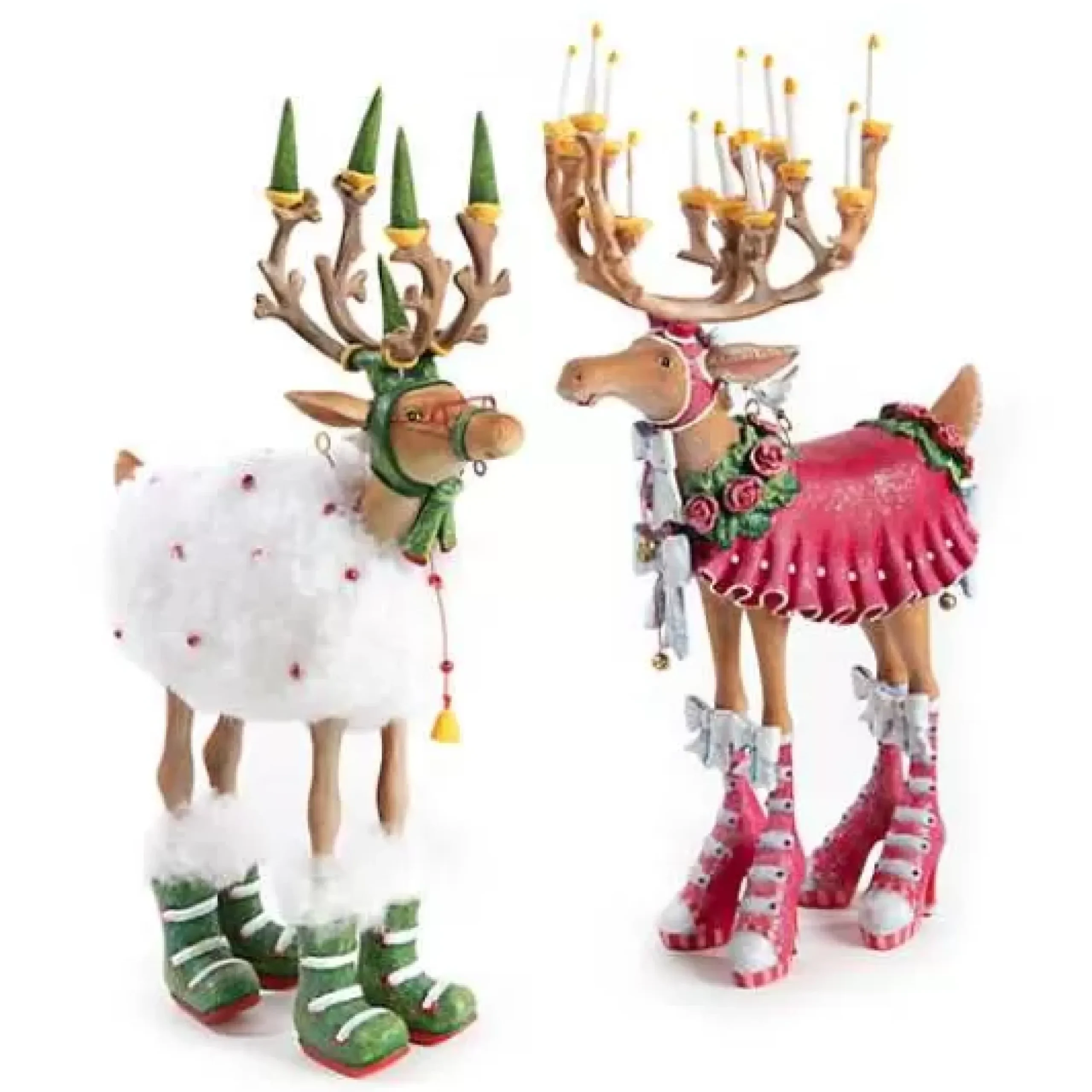 MacKenzie-Childs Patience Brewster Dash Away Donna Reindeer Figure< Holiday|Room Accents