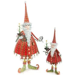 MacKenzie-Childs Patience Brewster Dash Away Dashing Santa Ornament< Holiday
