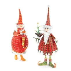 MacKenzie-Childs Patience Brewster Dash Away Dashing Santa Ornament< Holiday