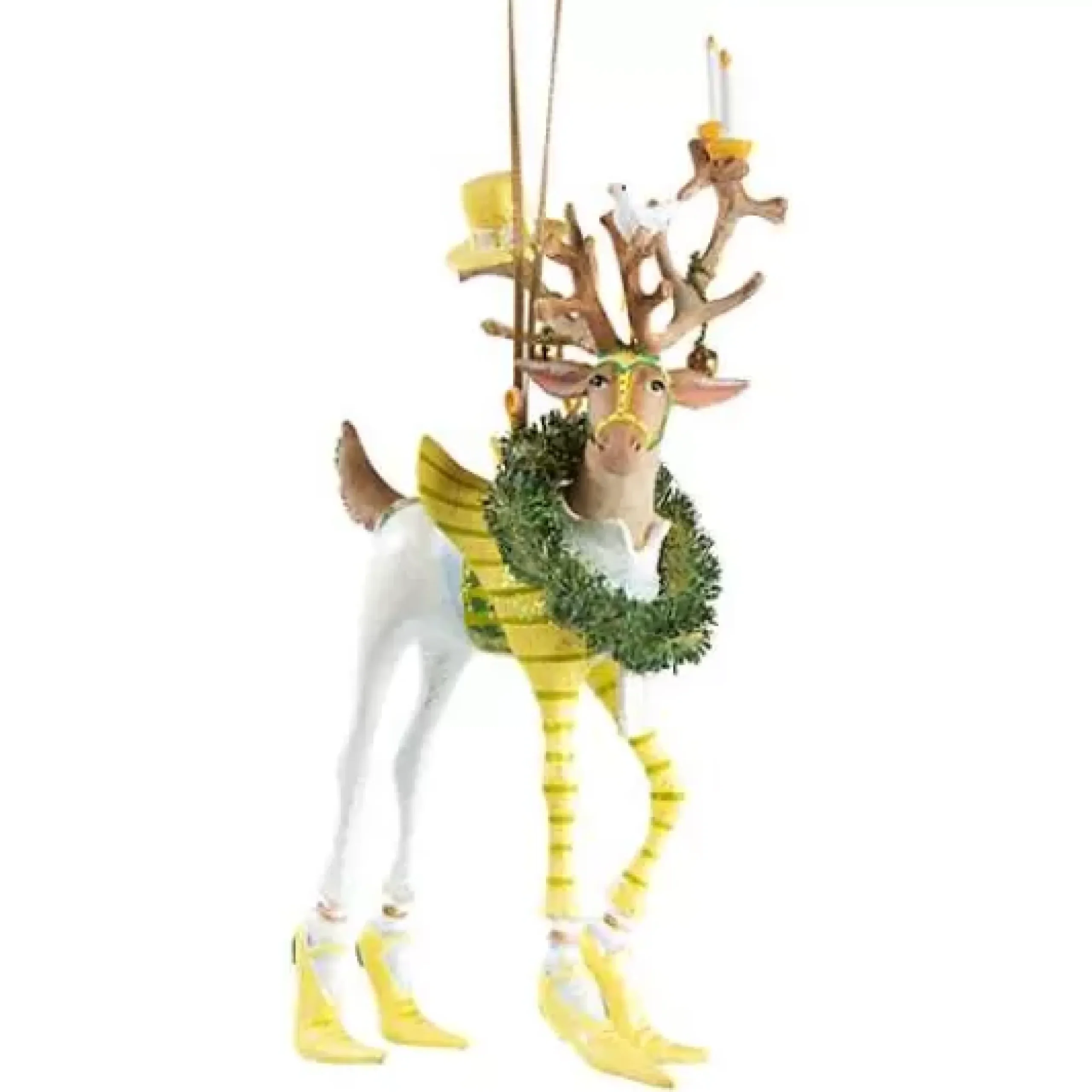 MacKenzie-Childs Patience Brewster Dash Away Prancer Reindeer Ornament< Holiday