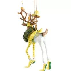 MacKenzie-Childs Patience Brewster Dash Away Prancer Reindeer Ornament< Holiday