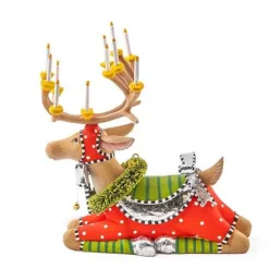 MacKenzie-Childs Patience Brewster Dash Away Sitting Dasher Reindeer Figure< Holiday