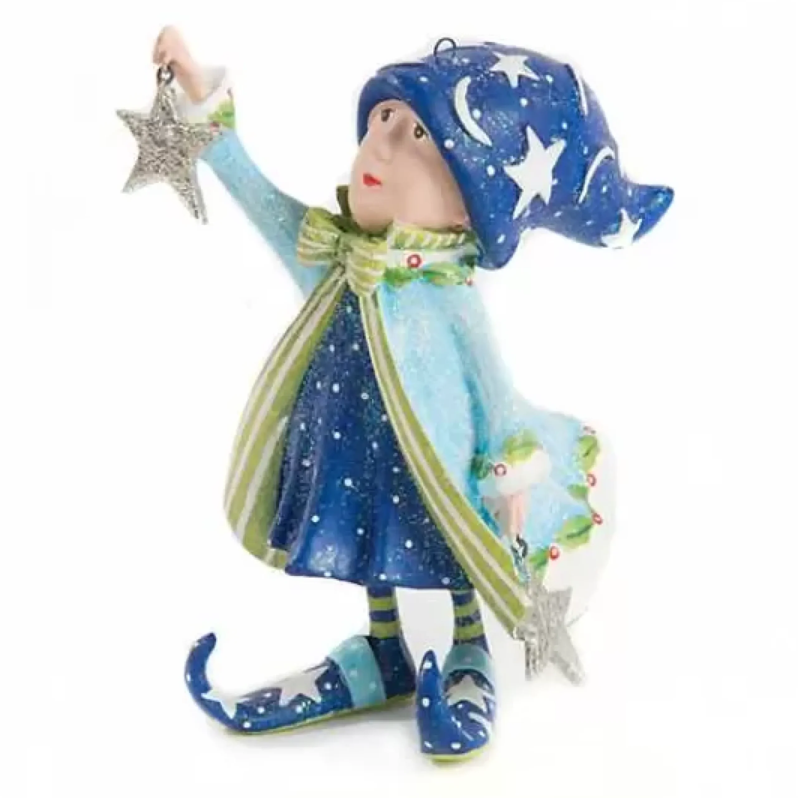 MacKenzie-Childs Patience Brewster Dash Away Comet's Elf Ornament< Holiday