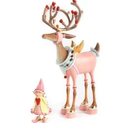 MacKenzie-Childs Patience Brewster Dash Away Cupid Reindeer Figure< Holiday|Room Accents