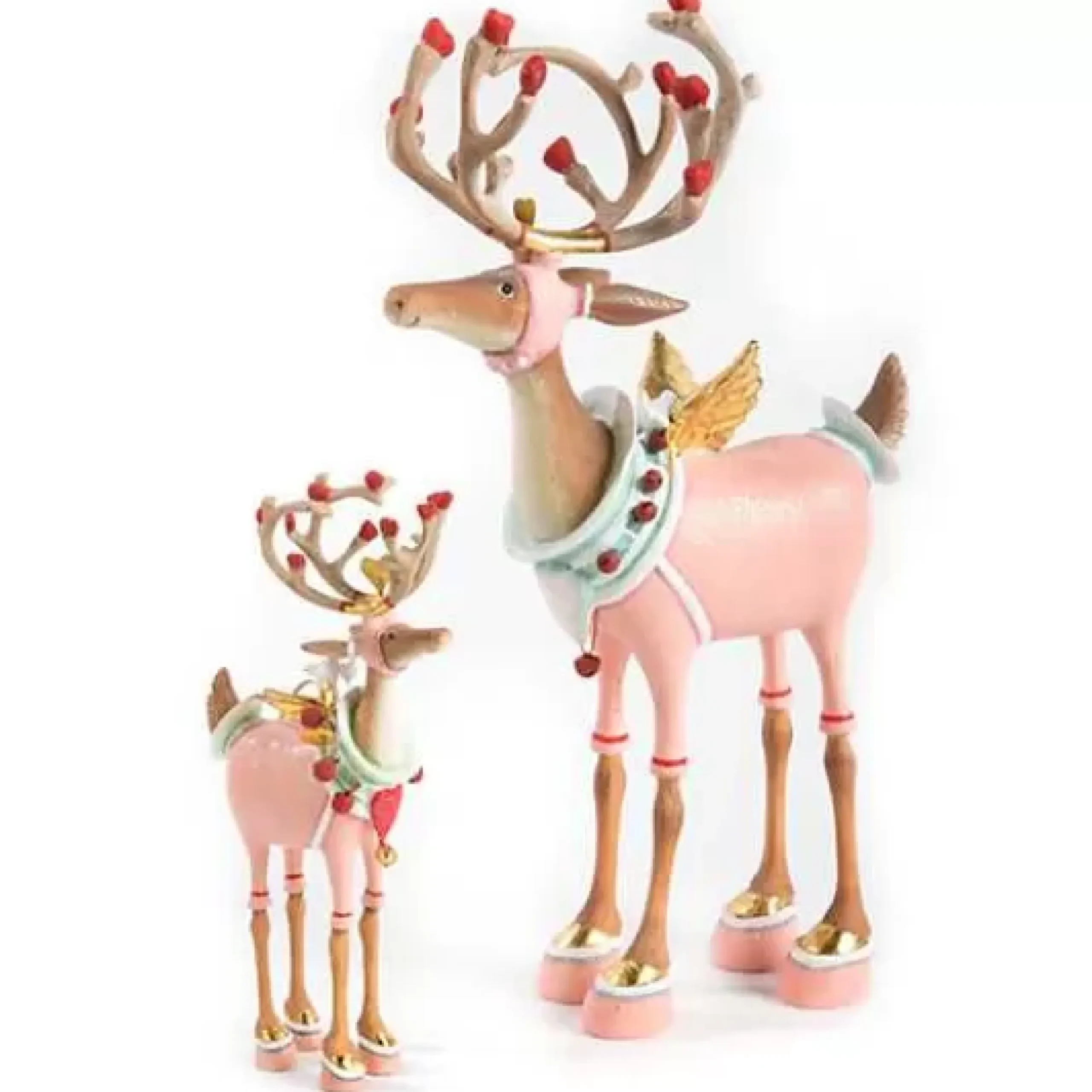 MacKenzie-Childs Patience Brewster Dash Away Cupid Reindeer Figure< Holiday|Room Accents
