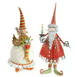 MacKenzie-Childs Patience Brewster Dash Away Mrs. Santa Figure< Holiday|Room Accents