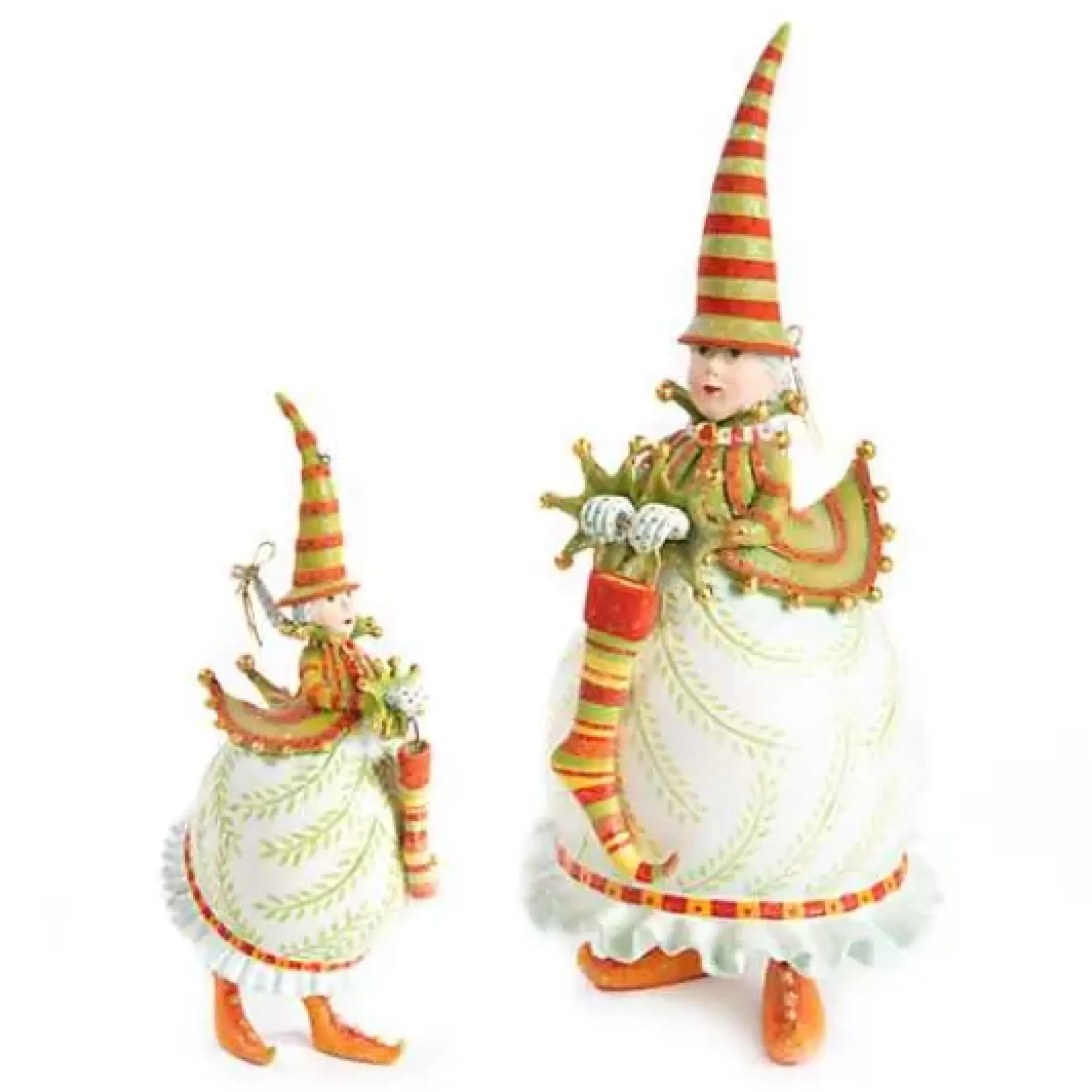 MacKenzie-Childs Patience Brewster Dash Away Mrs. Santa Figure< Holiday|Room Accents