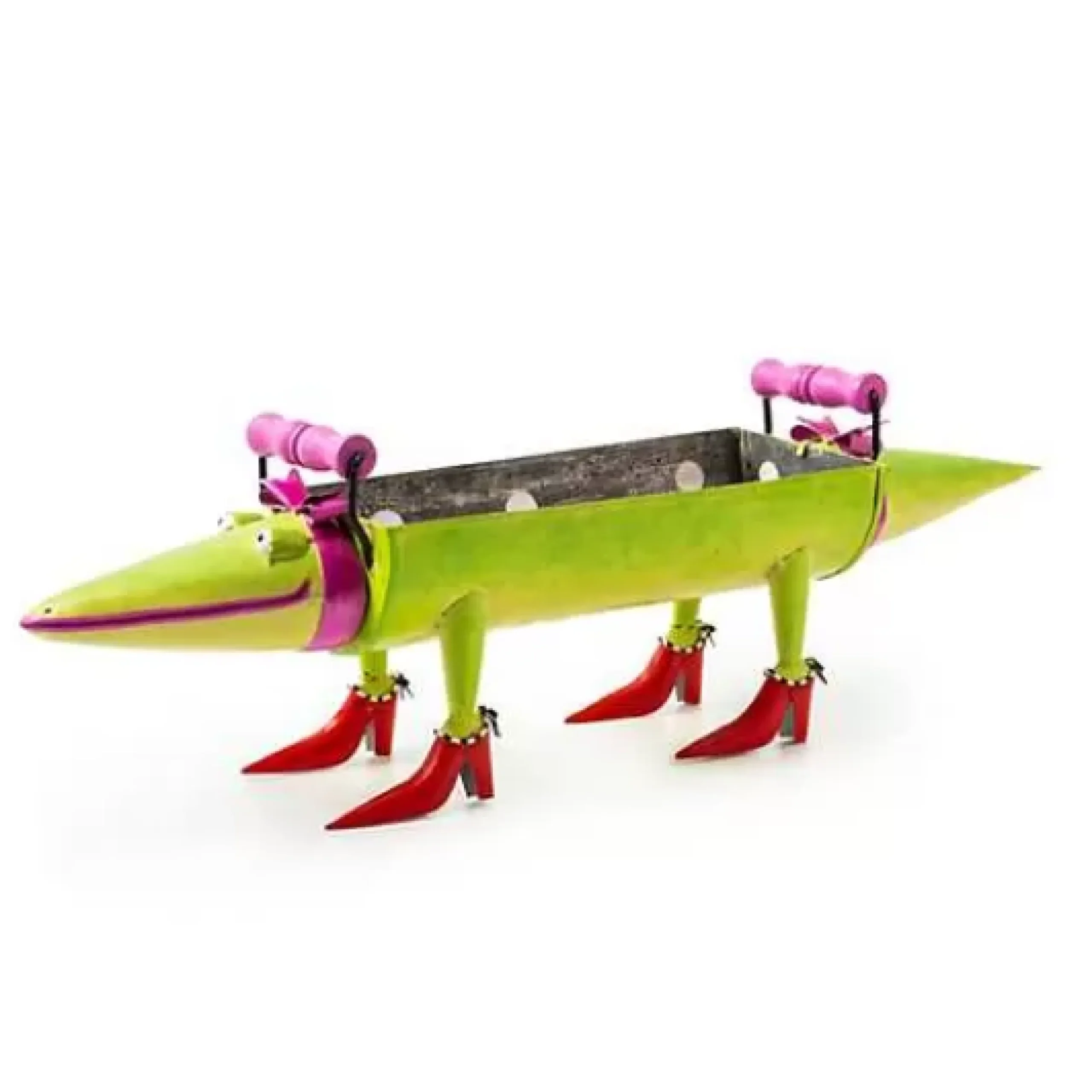 MacKenzie-Childs Patience Brewster Gloria Alligator Planter< Spring|Outdoor