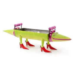 MacKenzie-Childs Patience Brewster Gloria Alligator Planter< Spring|Outdoor