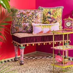 MacKenzie-Childs Patience Brewster Gloria Alligator Lumbar Pillow< Pillows, Throws, & Cushions