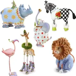 MacKenzie-Childs Patience Brewster Jambo Mini Ornament Set< Holiday