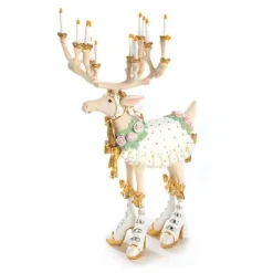 MacKenzie-Childs Patience Brewster Moonbeam Donna Reindeer Figure< Holiday|Room Accents