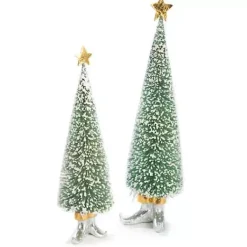 MacKenzie-Childs Patience Brewster Moonbeam Sisal Elf Tree Figures< Holiday|Room Accents
