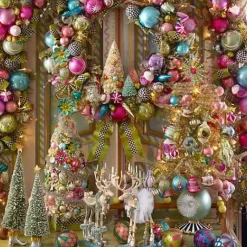 MacKenzie-Childs Patience Brewster Moonbeam Sisal Elf Tree Figures< Holiday|Room Accents